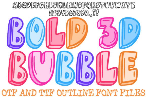Add a Burst of Dimension to Your Projects with Bold 3D Bubble Font