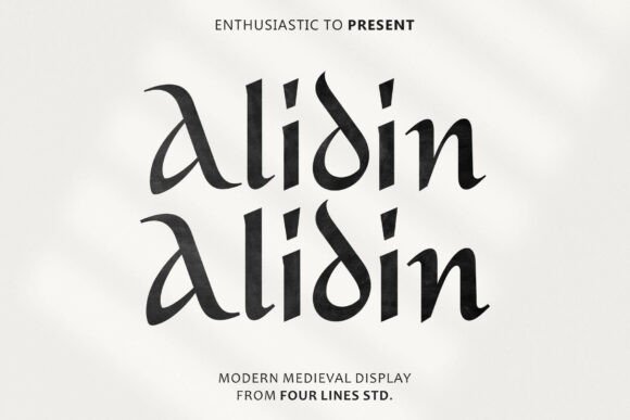 Alidin: A Modern Medieval Display Font