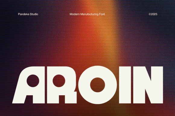 Aroin: The Bold and Futuristic Display Font for Modern Tech Brands
