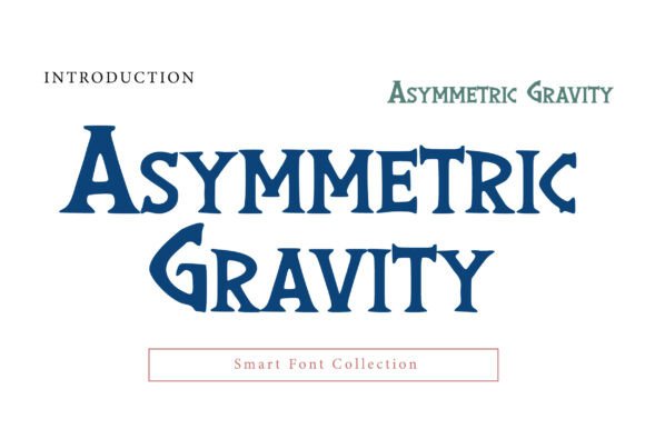 Asymmetric Gravity: Bold Gothic Display Typography