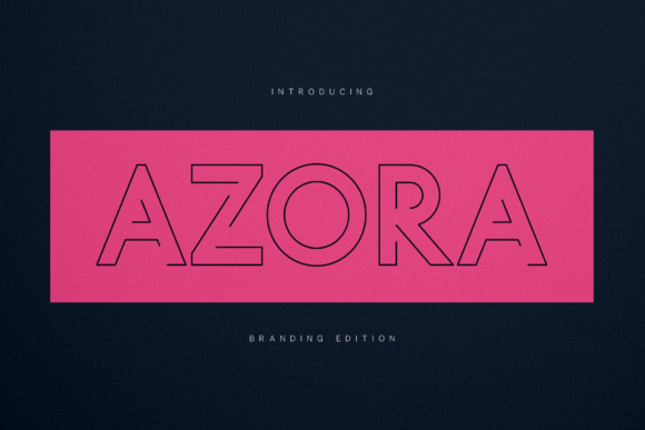 Azora Branding Edition: Modern Outline Typography