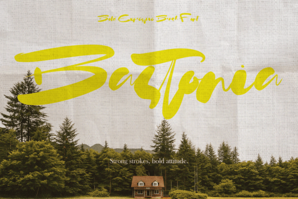 Bastonia: Bold and Expressive Brush Font