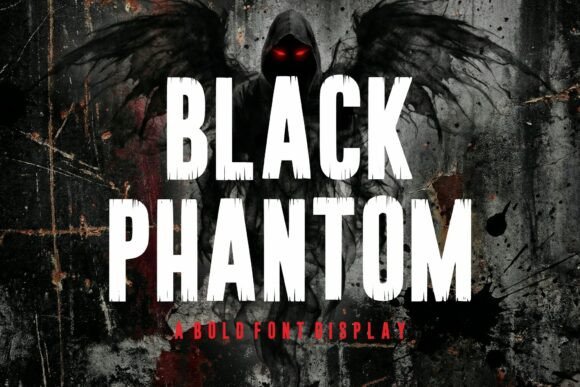 Black Phantom: Intense Horror Display Font