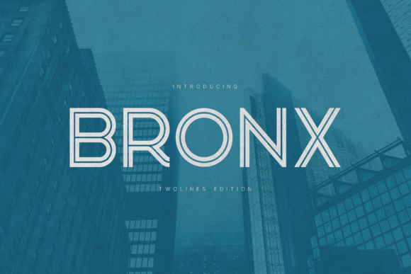 Bronx Twolines Edition: A Modern Outline Display Font for Bold and Refined Design
