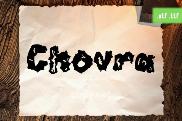 Chovra: A Versatile Decorative Font for Bold and Rustic Designs