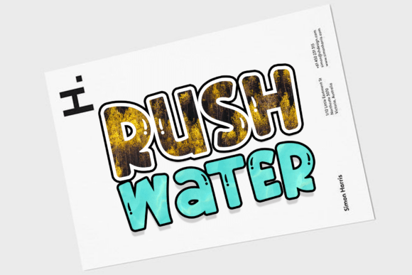 Discover the Elegance of Rush Water: A Font for Artisanal and Upscale Branding