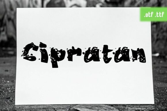 Discover the Raw Power of Cipratan: A Graffiti-Inspired Decorative Display Font