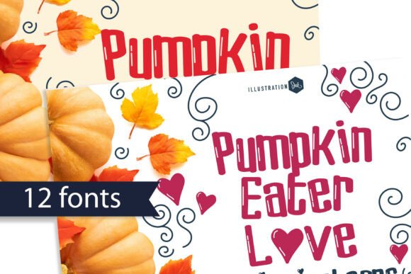 Embrace the Harvest Season with Pumpkin Eater Glow: A Festive and Versatile Typeface