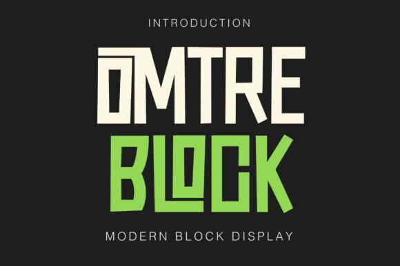 Embracing Modern Luxury with Omtre Block: A Font for the Contemporary Creator