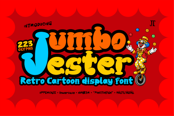 Exploring Jumbo Jester: A Bold and Playful Retro Cartoon Display Font
