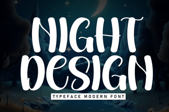 Exploring Night Design: A Whimsical Handwritten Font for Elegant and Playful Invitations