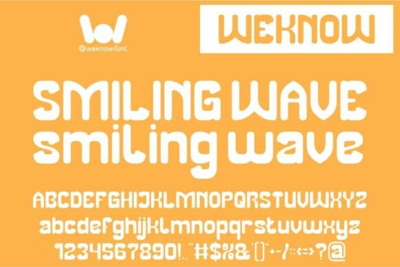 Exploring the Versatility and Charm of Smiling Wave Font