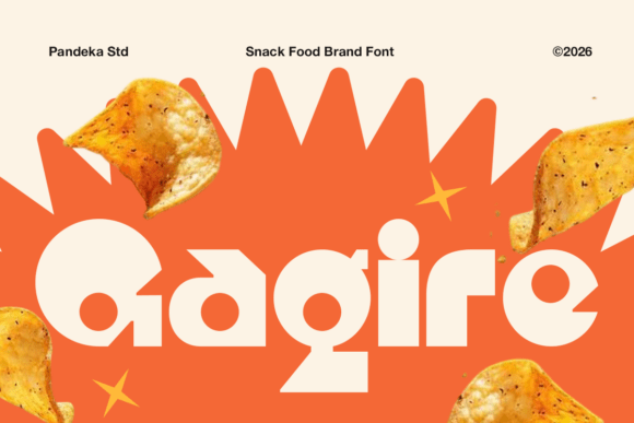 Gagire: The Bold Font for Snack Food Branding