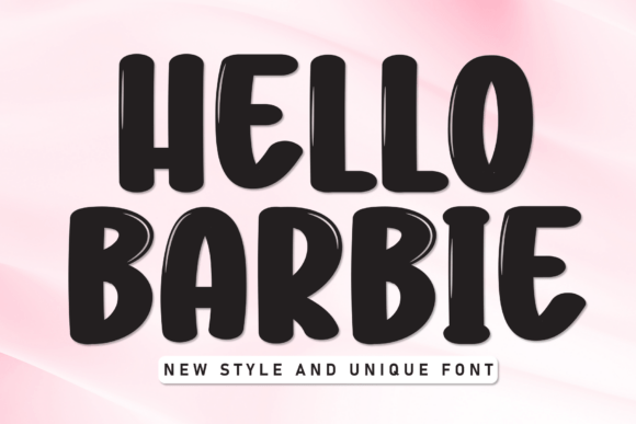 Hello Barbie Font in Modern Design