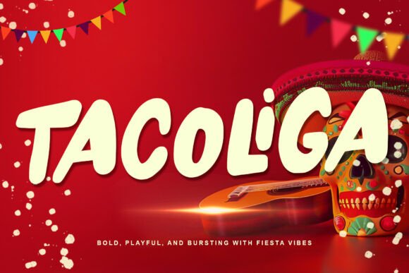 Introducing Tacoliga: A Bold and Playful Display Font
