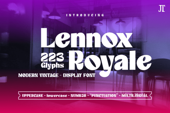 Lennox Royale: A Bold Modern-Vintage Font for Timeless Elegance and Authority