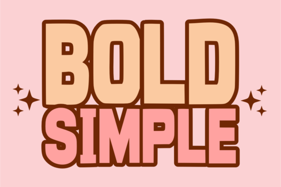 Make a Statement with Bold Simple: A Retro Chunky Display Font
