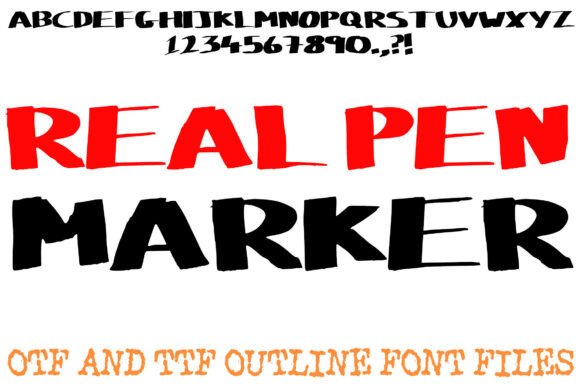 Real Pen Marker: The Ultimate Font for Authentic Hand-Drawn Designs