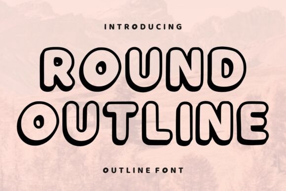 Round Outline: A Playful and Eye-Catching Font for Creative Designs