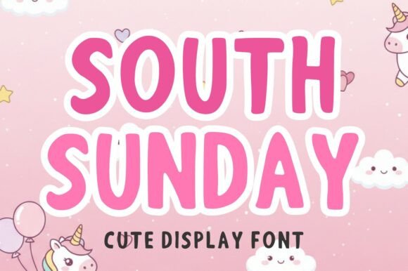 South Sunday: A Playful Display Font for Creative Projects