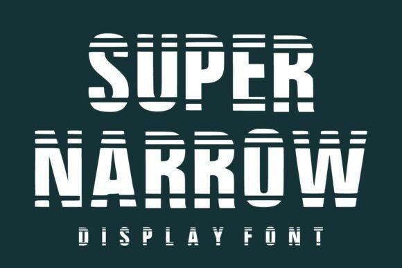 Super Narrow: A Bold Condensed Font for High-Impact Design