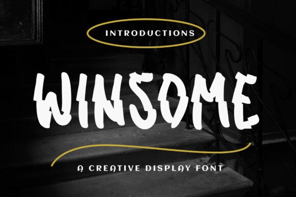 Winsome: A Bold and High-Impact Display Font with Raw, Hand-Painted Personality